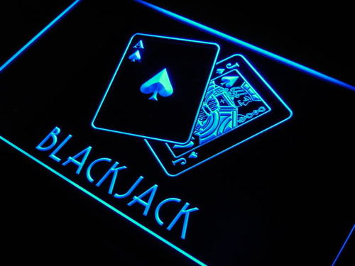 Blackjack Poker LED Neon Light Sign